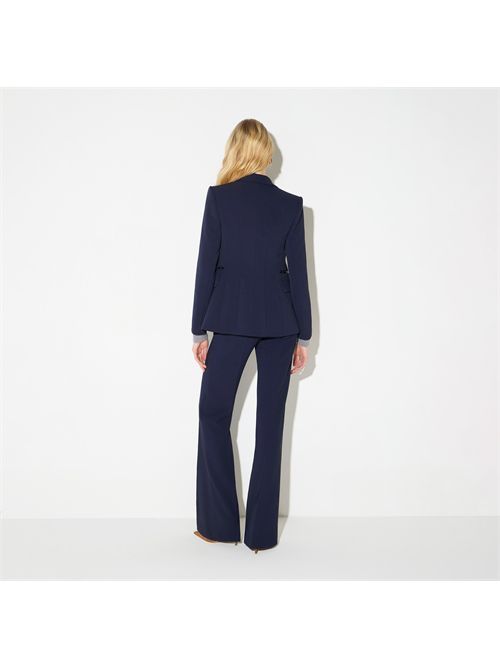 Pantaloni in doppio crêpe stretch ELISABETTA FRANCHI | PA19666E2/H88